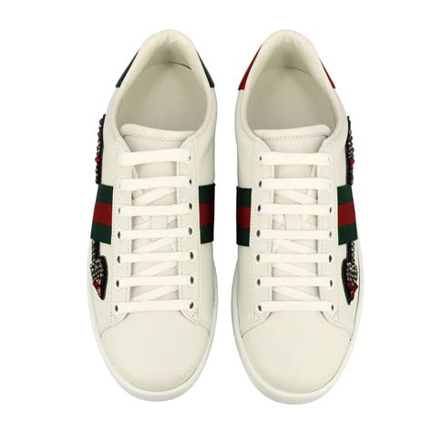 gucci sneakers with arrow|gucci white sneakers for men.